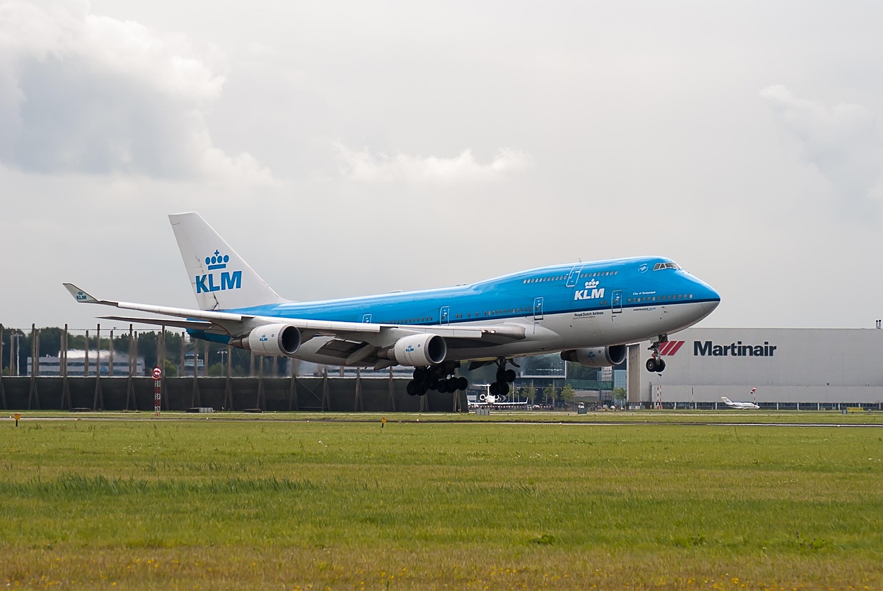 KLM airplane in the Netherlands